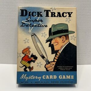 (1943) Vintage Dick Tracy Mystery Card Game
